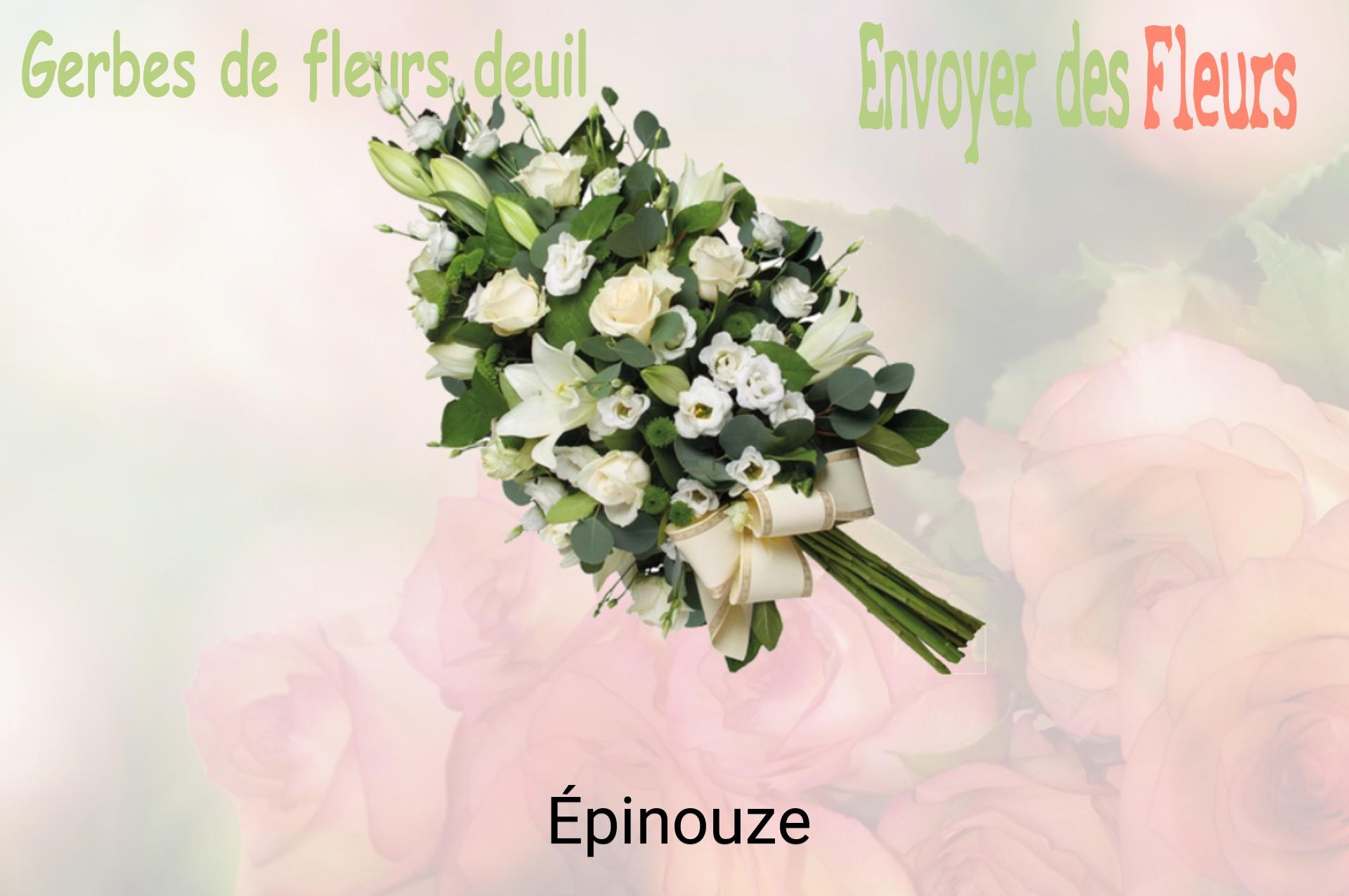 Gerbe de fleurs de deuil livrée à Épinouze